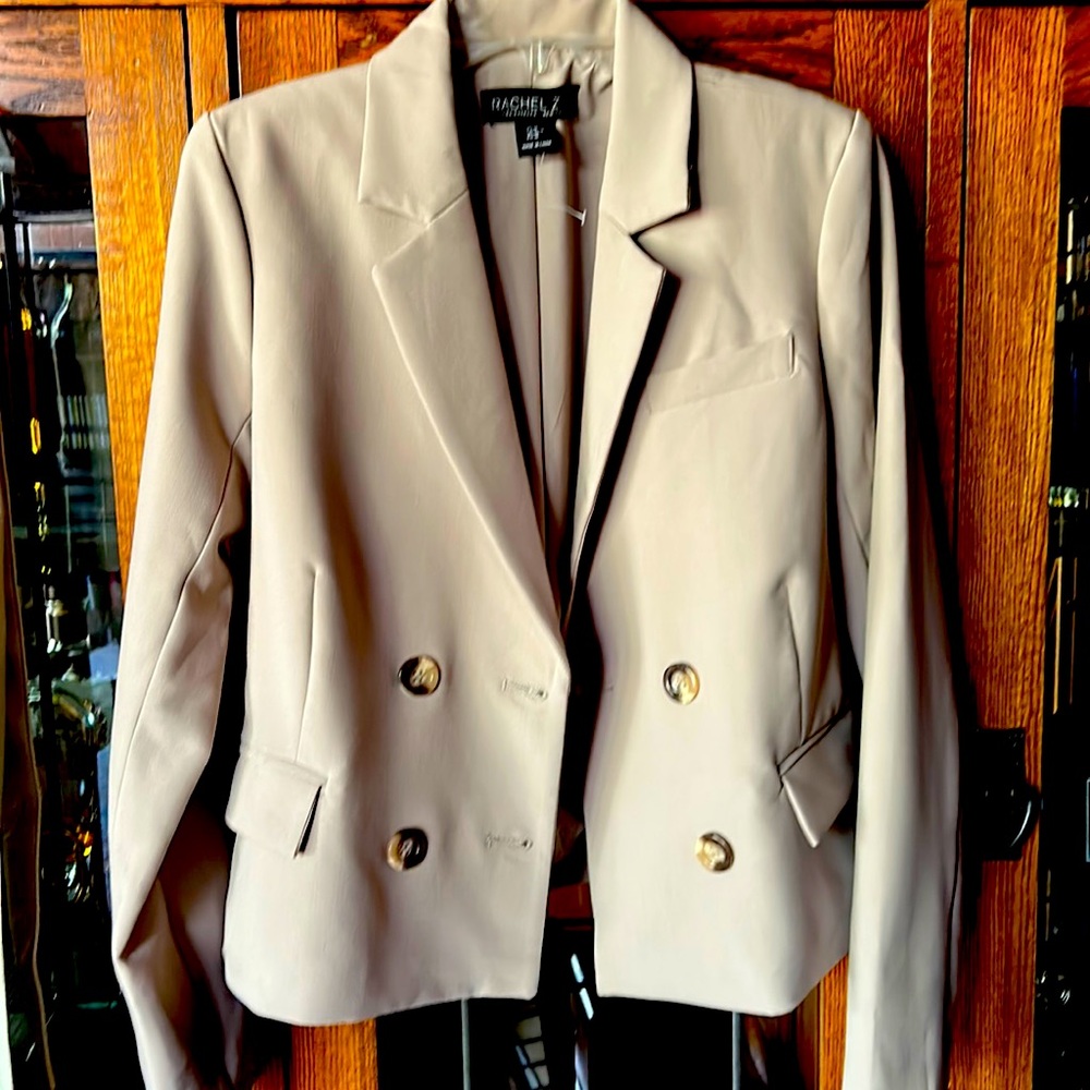 Rachel Zoe Light Tan Cropped Blazer Medium